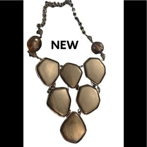 Costume necklace bulky  in browns